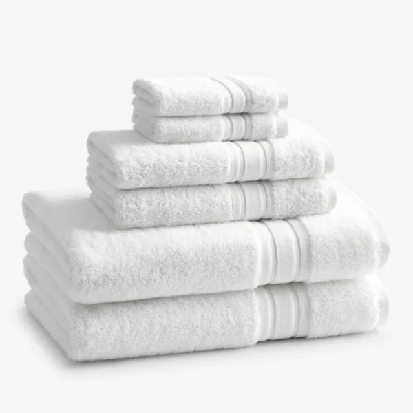 Turkish Cotton 6-Piece Bath Set - White